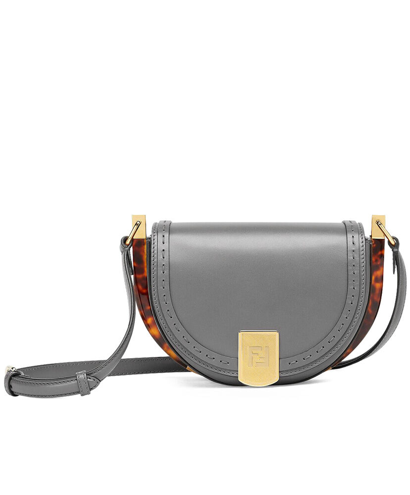 Fendi Moonlight Iconic FF Handbag 8BT346 Grey